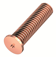 Flanged Mild Steel Capacitor Discharge Weld Studs (UNC & UNF) (Thread Size - 10-24)