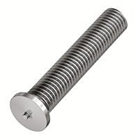Flanged Stainless Steel Capacitor Discharge Weld Studs (UNC & UNF) (Thread Size - 6-32)
