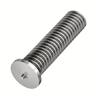 Flanged Stainless Steel Capacitor Discharge Weld Studs (UNC & UNF) (Thread Size - 10-32)