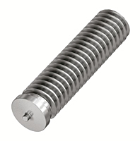Non-Flanged Stainless Steel Capacitor Discharge Weld Studs (UNC & UNF) (Thread Size - 8-32)