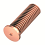 Flanged Mild Steel Capacitor Discharge Weld Studs (UNC & UNF) (Thread Size - 1/4-20)