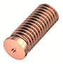 Non-Flanged Mild Steel Capacitor Discharge Weld Studs (UNC & UNF) (Thread Size -1/4-20)