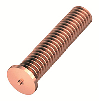 Flanged Mild Steel Capacitor Discharge Weld Studs (UNC & UNF) (Thread Size - 8-32)