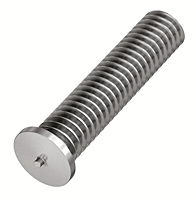 Flanged Stainless Steel Capacitor Discharge Weld Studs (UNC & UNF) (Thread Size - 8-32)