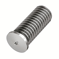 Flanged Stainless Steel Capacitor Discharge Weld Studs (UNC & UNF) (Thread Size - 5/16-18)