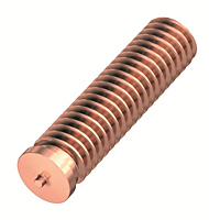 Non-Flanged Mild Steel Capacitor Discharge Weld Studs (UNC & UNF) (Thread Size -8-32)