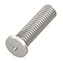 Metric Flanged Aluminum Capacitor Discharge Weld Studs (Thread Size - M3)
